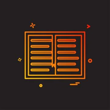 Book study read icon vector design Ilustración de archivo