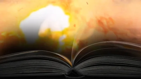 The book of suffering and war. Read a book about the war 62 Stock Footage 92729178