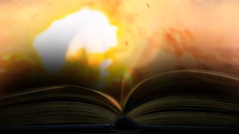 The book of suffering and war. Read a book about the war 63 Stock Footage 92729209