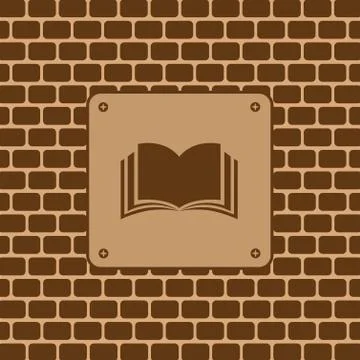 Book symbol Illustrazione stock