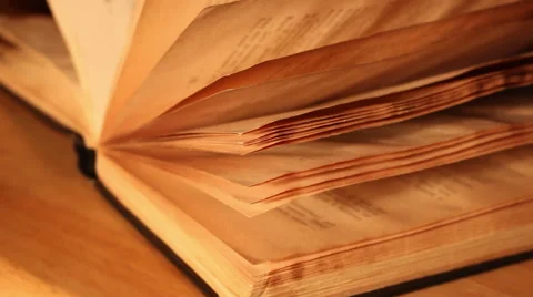 Book on the table Stock Footage 46058859