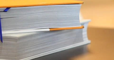Book on the Table Stock Footage 329622482