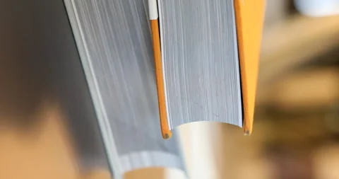 Book on the Table Stock Footage 329622772