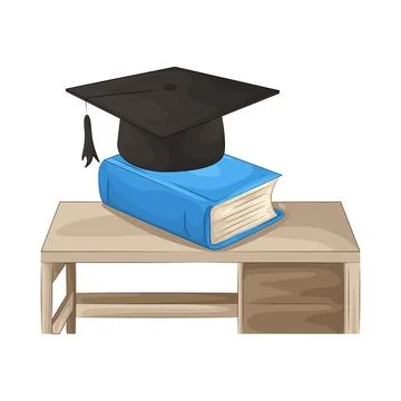 Book On Table Stock Illustration