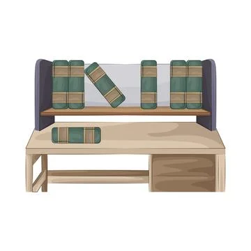 Book On Table Stock Illustration
