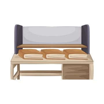 Book On Table Illustrazione stock