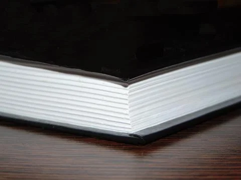 Book on a table. The pages of a book 스톡 사진