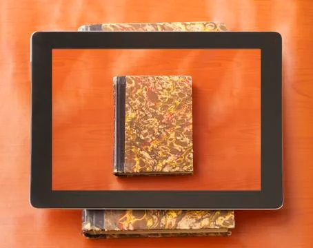 Book on a tablet Stock Photos