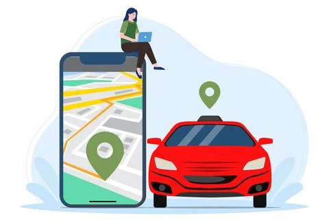Book a Test Drive Concept Illustration Stock Illustration