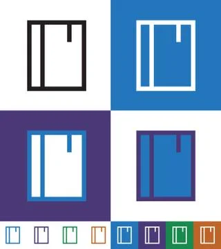 Book Thin Line Icon, School And Education 스톡 일러스트