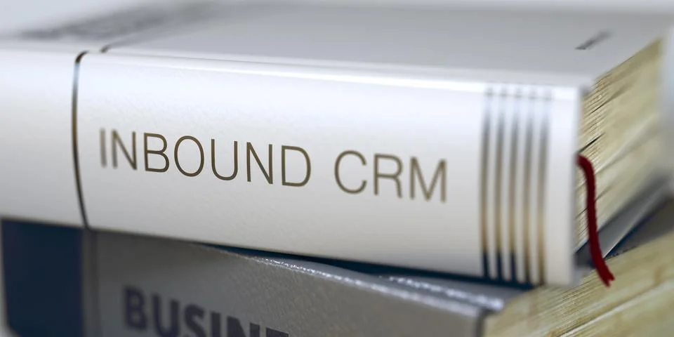 Book Title of Inbound Crm. 3D Stock Illustration