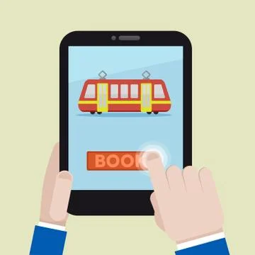 Book train ticket Illustrazione stock