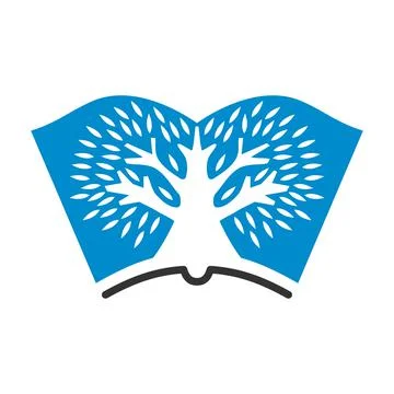 Book tree education logo Icon Illustration Brand Identity Stock Illustration