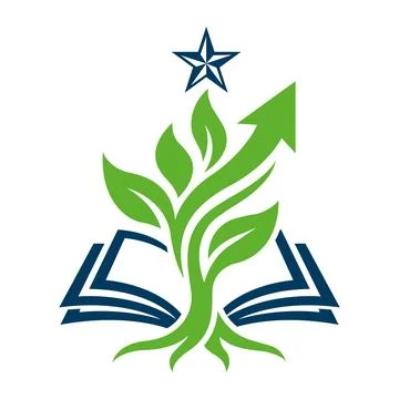 Book Tree Logo Design for School and Education Brand. Stock Illustration