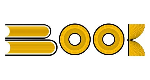 Book Typography Stock Illustration
