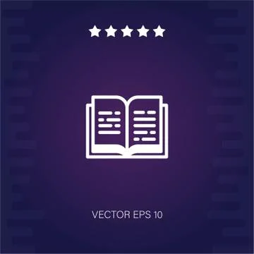 Book vector icon Stock Illustration