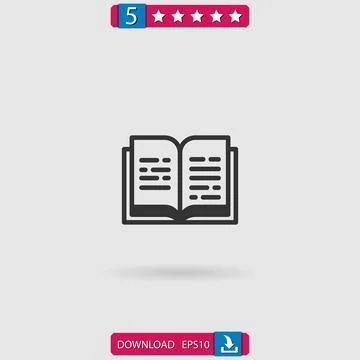 Book vector icon Stock Illustration
