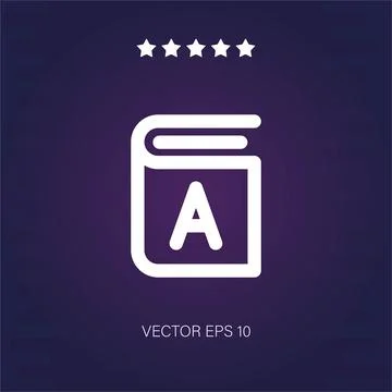 Book vector icon . Modern simple flat icon, Stock Illustration