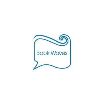 Book wavy shape talk education symbol vector Illustration