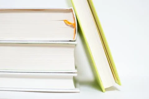 Book on white background Foto stock