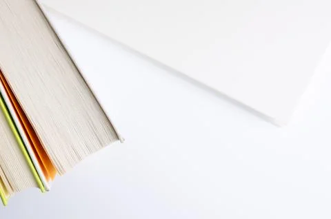 Book on the white background Foto stock