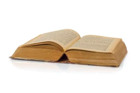 Book on white Stock Photos