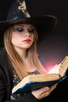 Book of witches Stock Photos