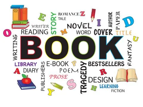 Book word Stock Illustration