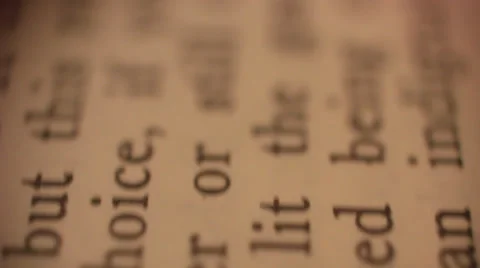 Book words Stock Footage 34297965