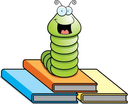 Book Worm Stock Illustration
