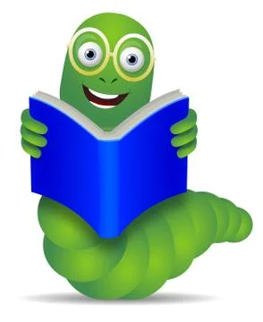Book worm Stock Illustration