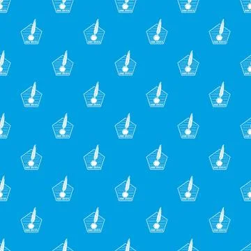 Book writer pattern vector seamless blue イラスト素材