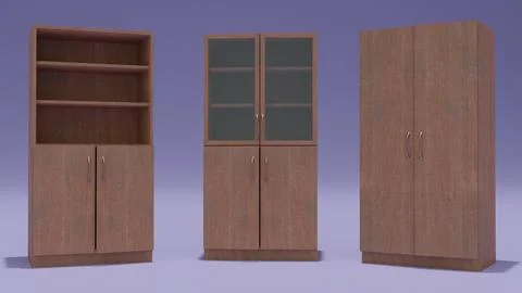 Bookcase with blue background Stock Illustration
