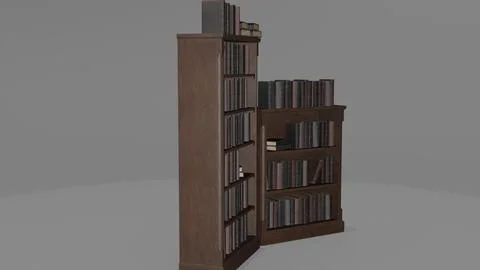 Bookcase with books  7 Stock Illustration