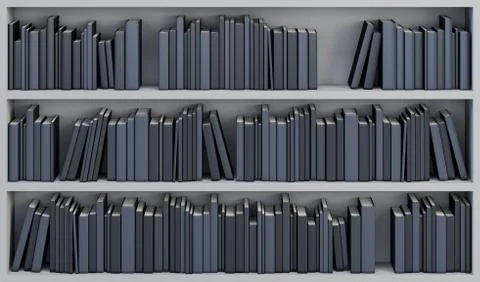 Bookcase with the books Stock Illustration