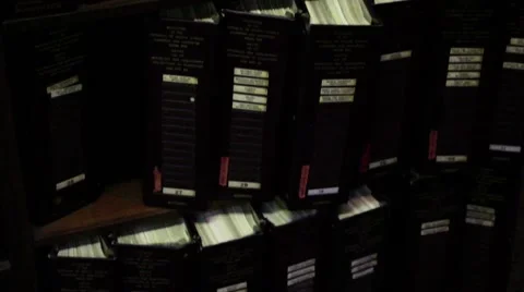 Bookcase of files Stock Footage 51452517