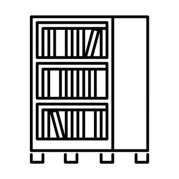 Bookcase Icon Stock Illustration