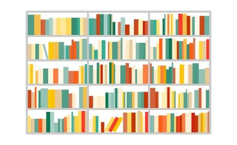 Bookcase. Stock Illustration