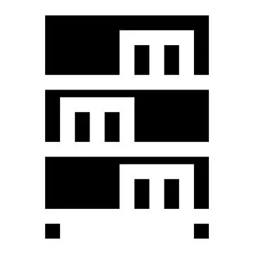 Bookcase Vector Icon Design Illustration Stock Illustration
