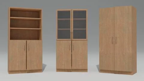Bookcase with white screen Stock Illustration