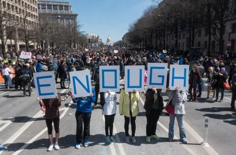 Bookending the March for Our Lives rally, DC Stock Photos
