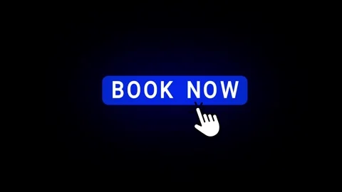 Booking Button Animation with Click Effect on Black Background - overlay 動画素材 318100700