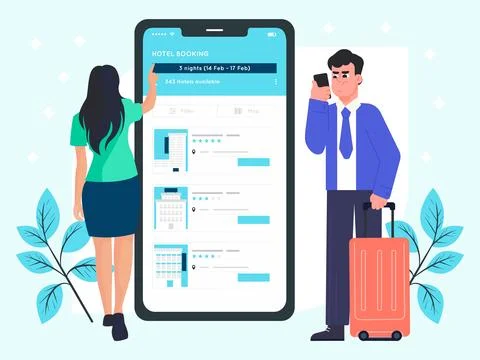 Booking Concept Illustration Stock-Illustration