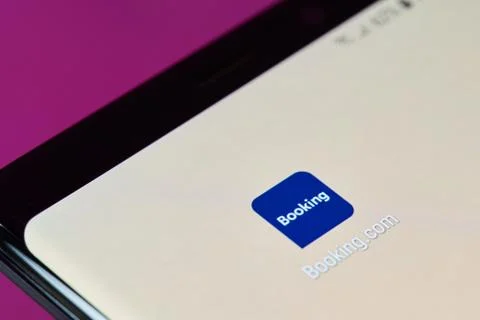 Booking dot com app icon Stockfoto's