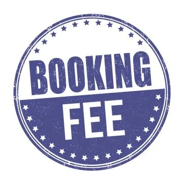 Booking fee sign or stamp Stock Illustration