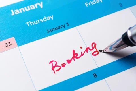 Booking reminder Stock Photos