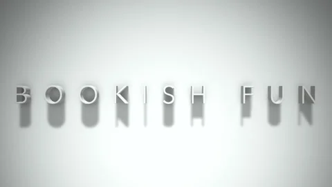 Bookish fun 3D title animation with shadows on a white background Stock Footage 297269122