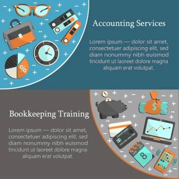 Bookkeeping card templat Stock Illustration