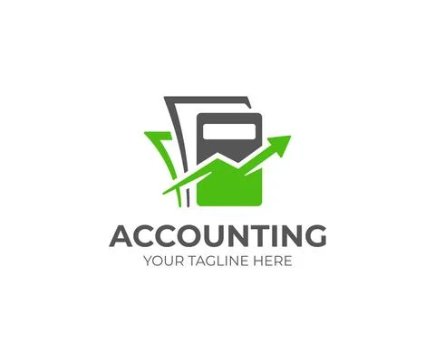 Bookkeeping logo design. Accounting vector design Stock Illustration