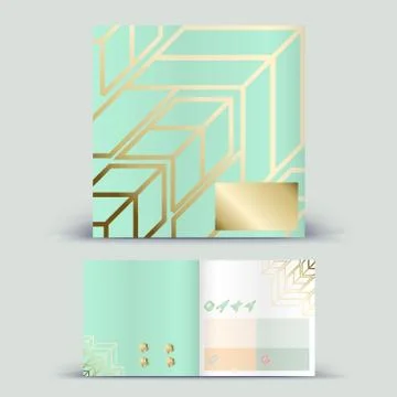 Booklet 2 fold 48 Stock Illustration